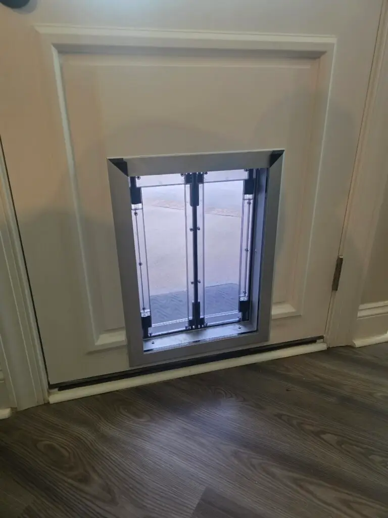 Doggy Door Modification and Step Installation in Locust