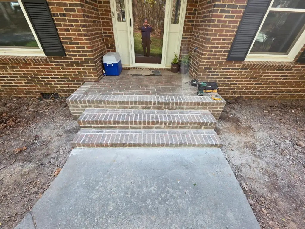 Brick Step Repointing in Charlotte