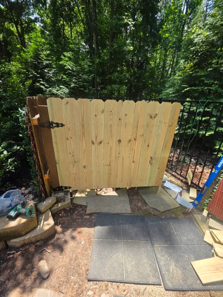 Fence Construction for Pool Equipment Enclosure in Charlotte — charlotte