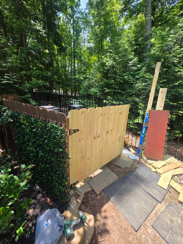 Fence Construction for Pool Equipment Enclosure in Charlotte — charlotte handyman