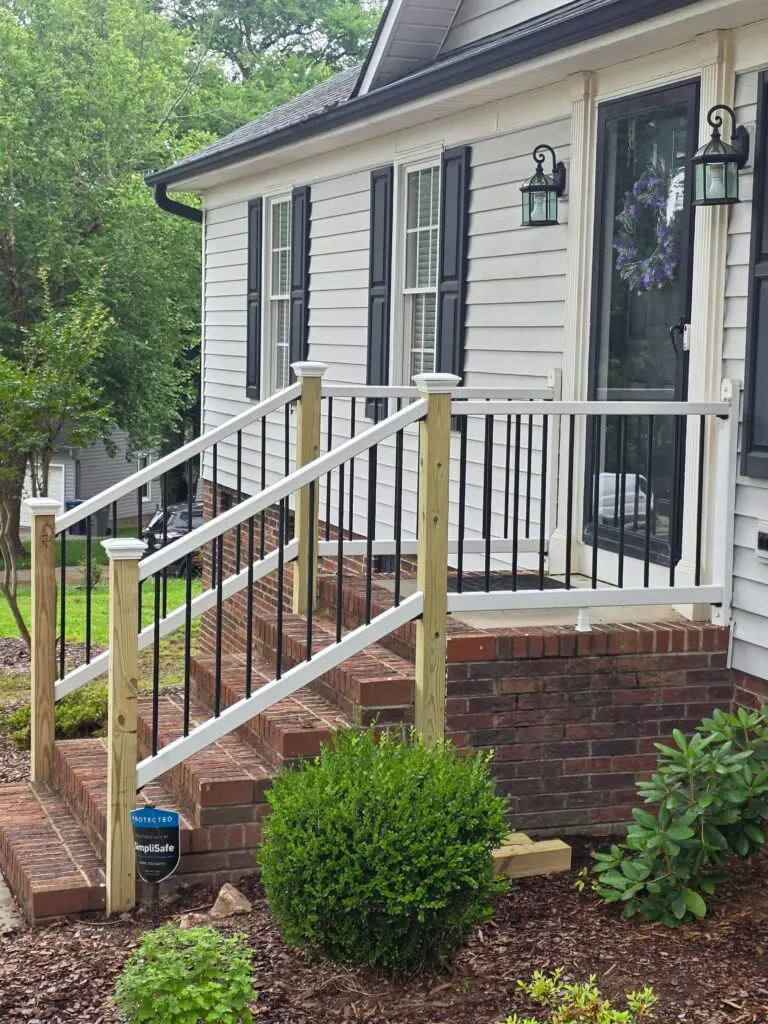 Trex Handrail Installation in Harrisburg — carpentry