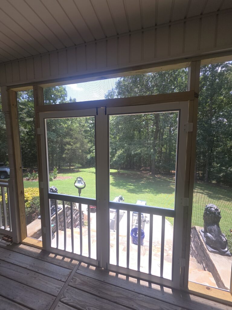 Screened-In Porch Installation in Stanfield — Screen Tight system