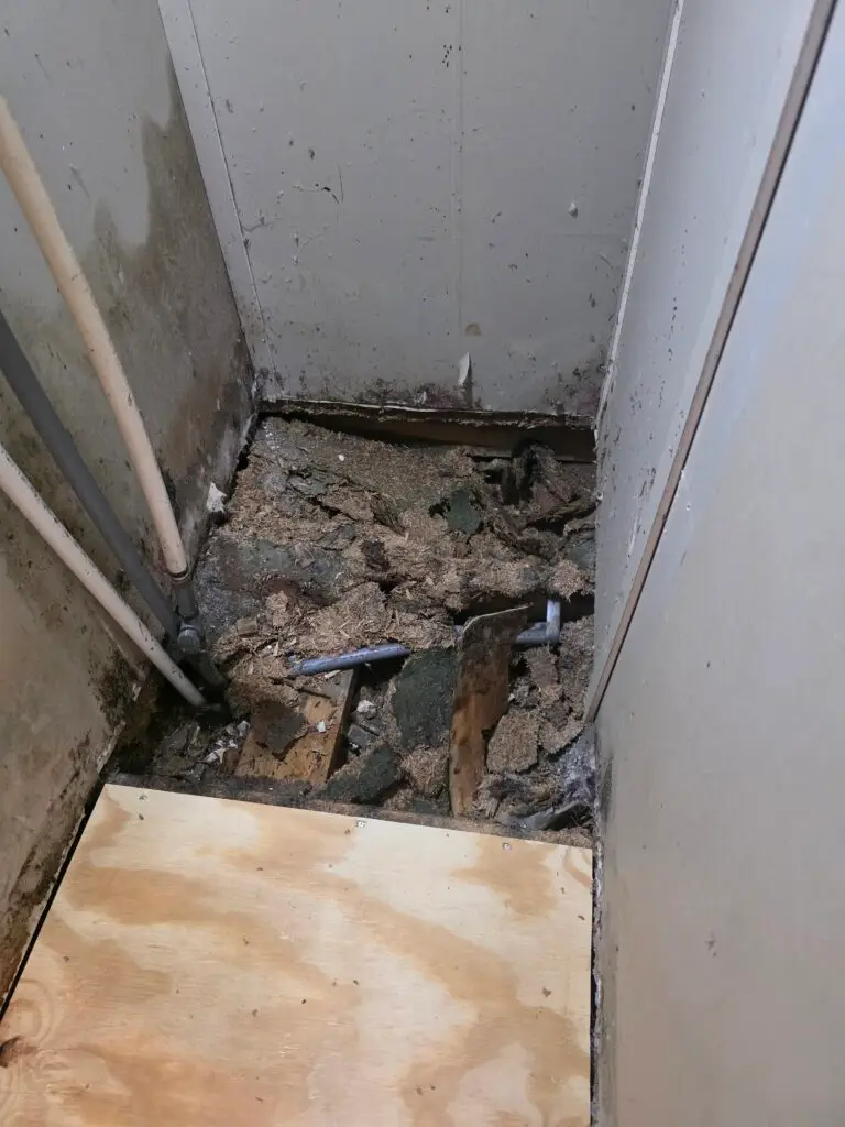 Subfloor Repair in Stanfield — particle board replacement