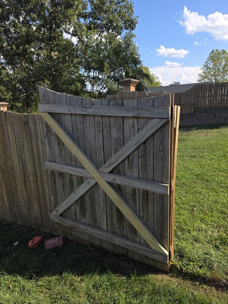 Carpentry Gate Repair and Post Installation in Locust — hose reel post installation